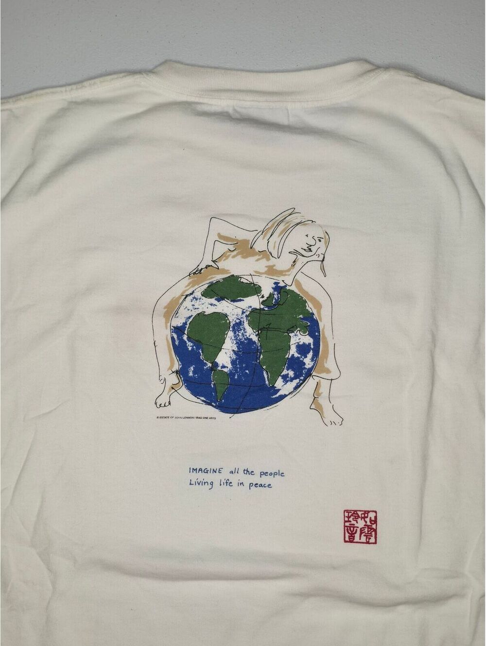 90s John Lennon "Living Life In Peace” Tee